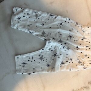 The Honest Company White Star Pattern Kids Joggers
